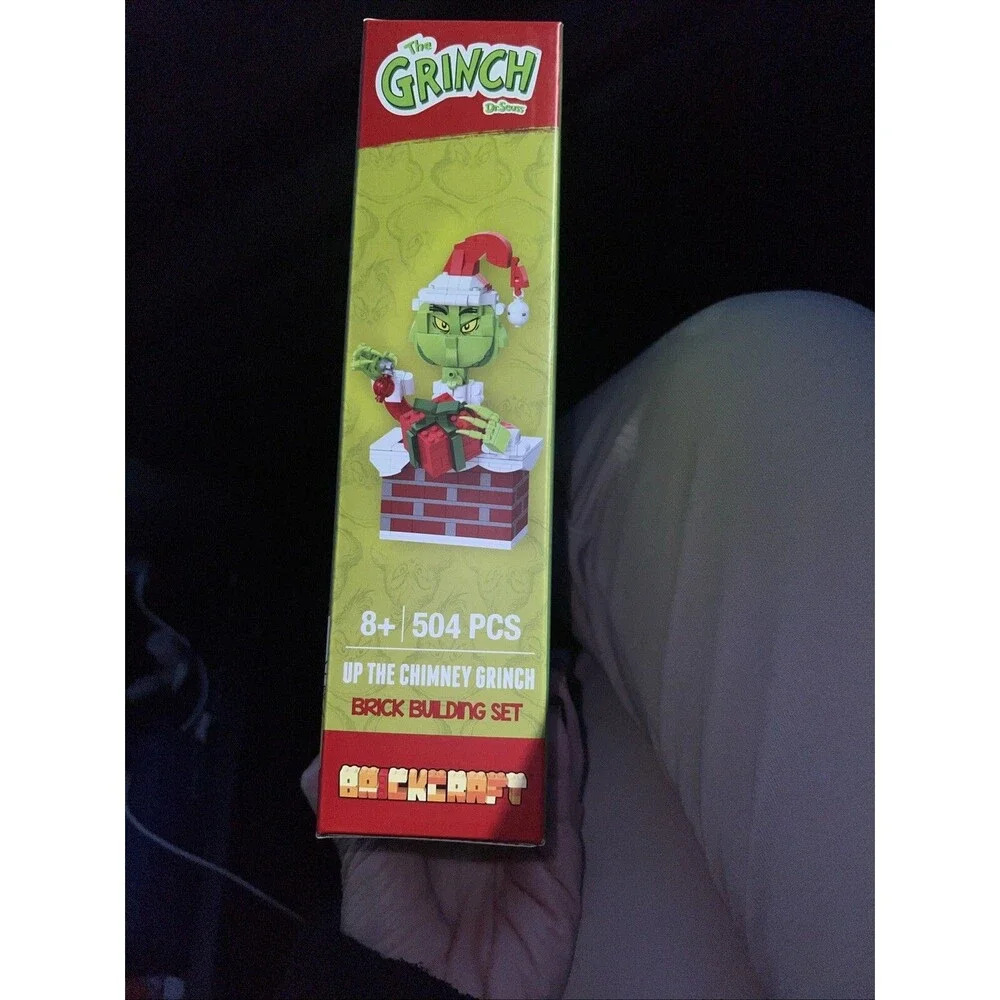 BrickCraft Up The Chimney Grinch 504pc Christmas Holiday Brick Building Kit *NEW